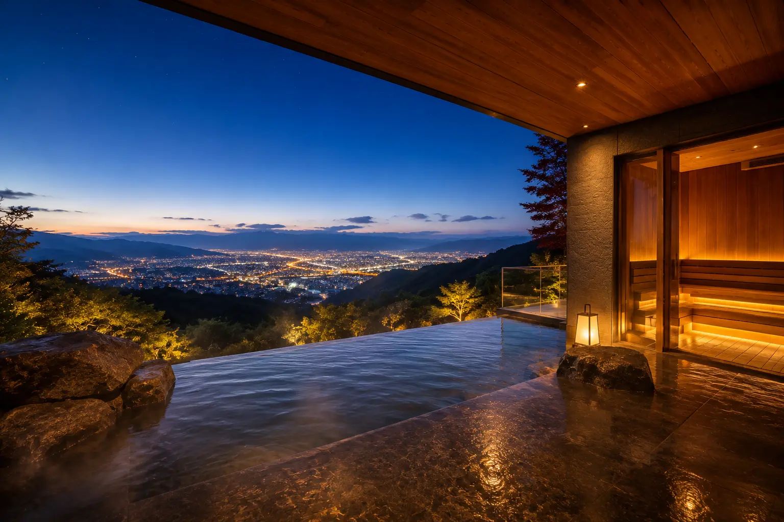 Onsen & Sauna with Panoramic Views