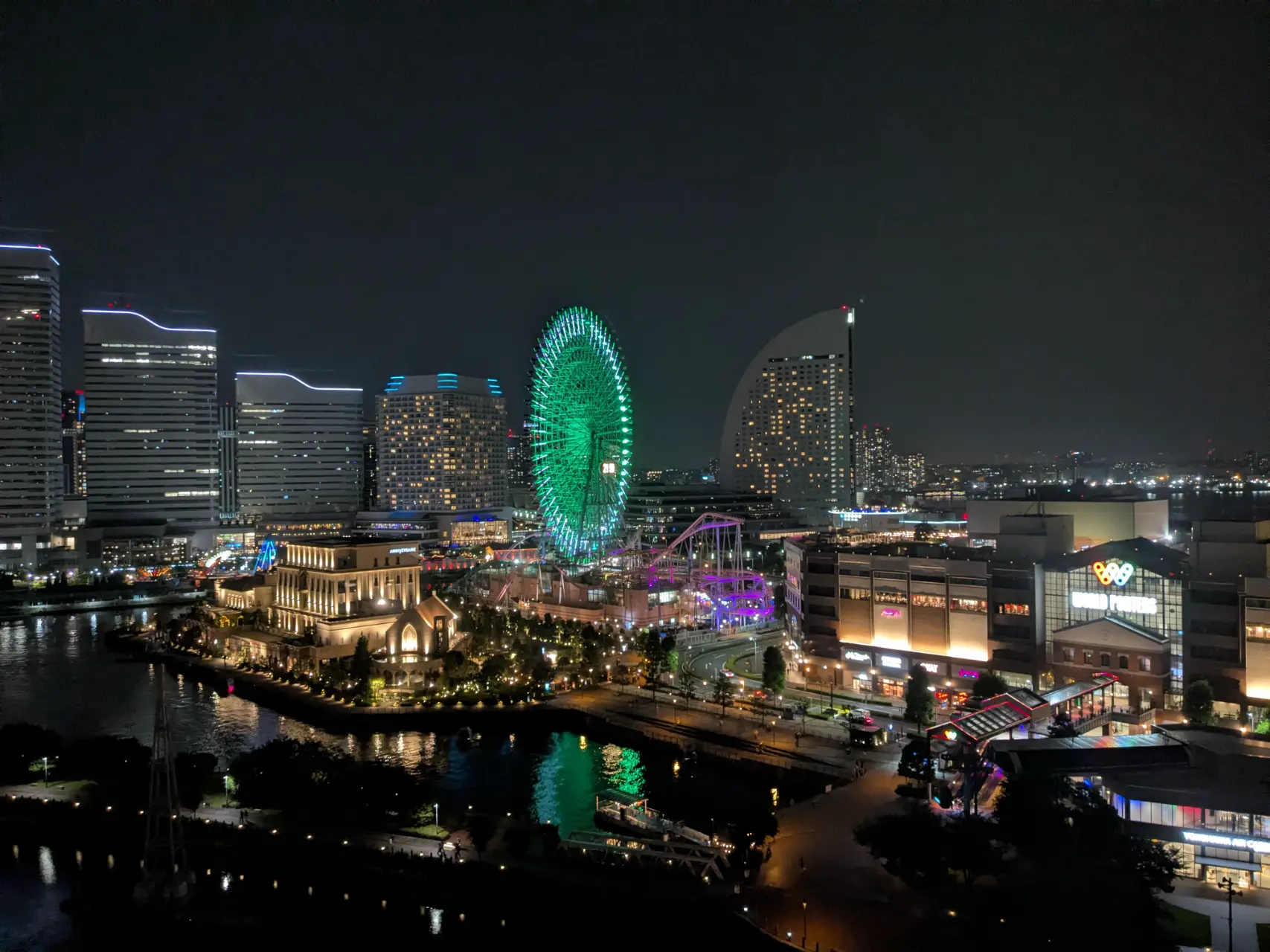 未來港(みなとみらい)的夜景