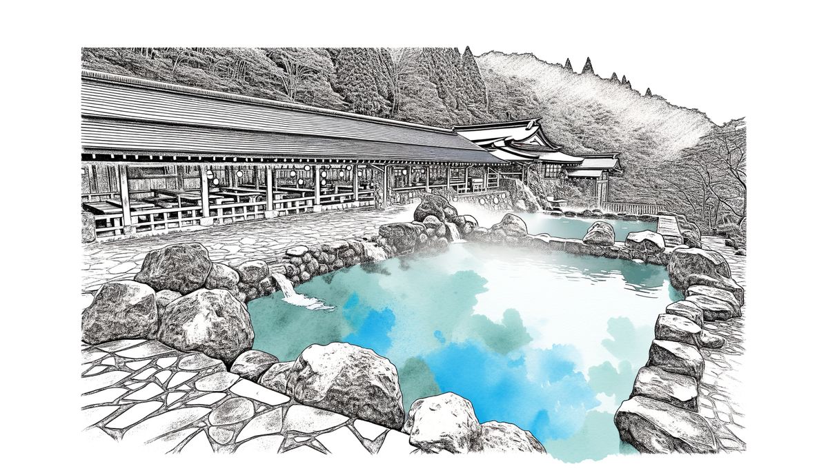 Erklärung der 10 Klassifikationen der Onsen-Quelltypen, Merkmale und Wirkungen von einfachen Onsen und Chloridquellen.