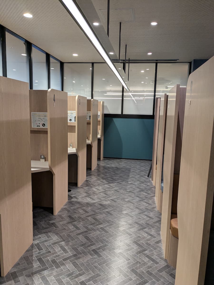 Work can be done at the adjacent co-working space