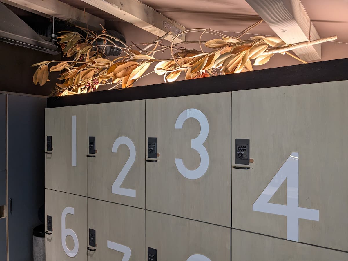 Vestuario limpio y ordenado