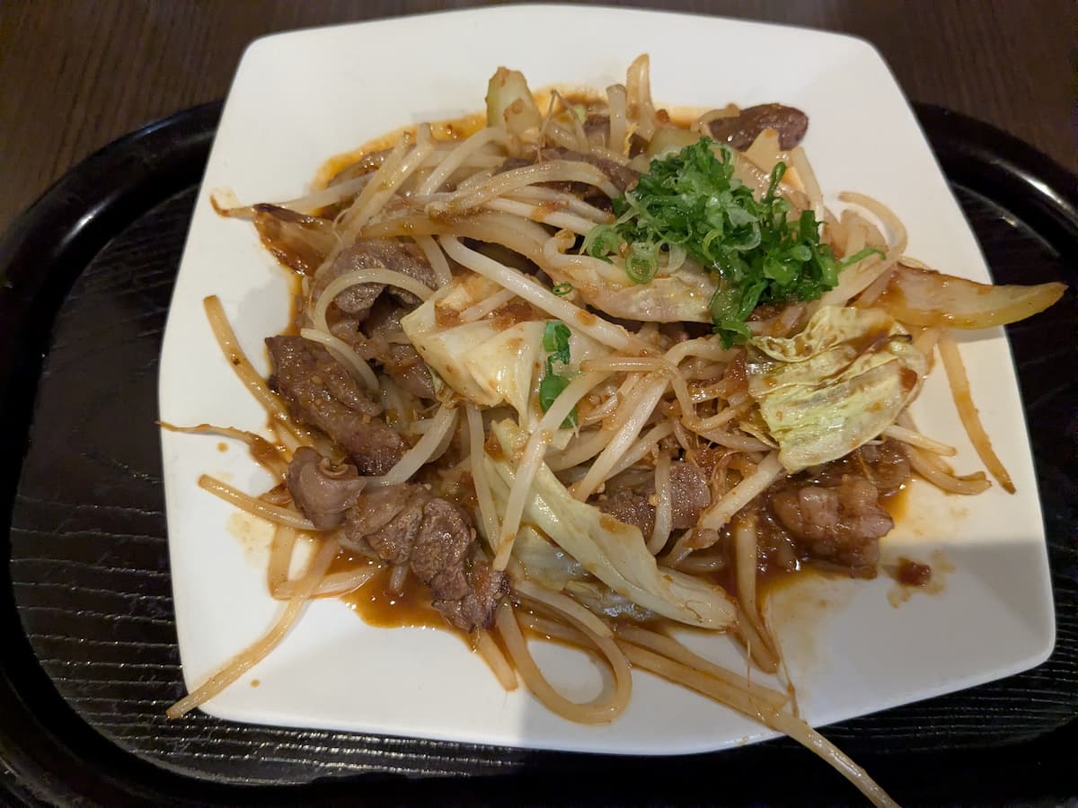 เมนูพิเศษเมือง Tsuyama 'เนื้อซูซุริผัด'